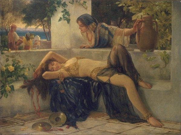 Oriental women resting Print